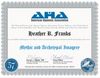 The image is a certificate issued by the American Hypnosis Association. It features a border design and includes the following elements:
- The title "American Hypnosis Association"
- The recipient's name, "Heather R. Franks"
- A description indicating the completion of a course titled "Mythic and Archetypal Imagery" and the associated continuing education hours.
- Signatures of two individuals, presumably officials of the association.
- The date of certification, noted as Wednesday, February 26, 2025, along with a certificate number.
- A logo of the American Hypnosis Association in the lower right corner.