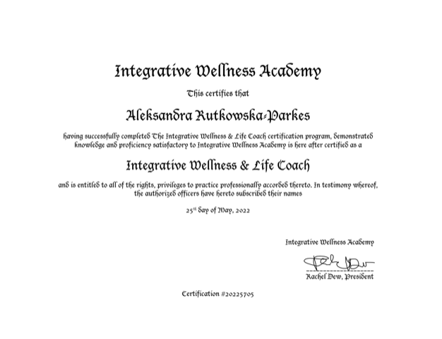 Integrative Wellness & Life Coach