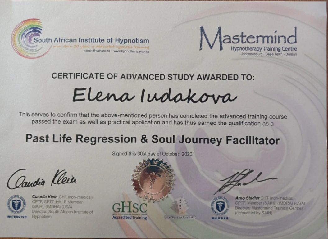 Past Life Regression and Soul Journey Facilitator