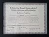 The image shows a certificate of completion for a course titled "Pleiadian Lightwork Intensive Level 2" issued by the Dolphin Star Temple Mystery School. It is framed and features decorative elements along the edges. The certificate is presented to an individual named Roberto F. Jativa, acknowledging his completion of the training and his acceptance of responsibilities related to personal and environmental well-being. It is signed by Adama Hamilton, the Teacher, and Amorah Quan Yin, the Founder, along with the date of issuance, September 30, 2013.