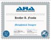 The image is a certificate from the American Hypnosis Association (AHA). It features a decorative border and includes the following elements:
- The name of the association at the top.
- A name (not identified here) in the center.
- A statement indicating completion of four hours of continuing education in "Metaphysical Imagery."
- Signatures from two individuals, one identified as a Licensed Marriage Family Therapist and the other as a Certified Clinical Hypnotherapist.
- The date of the certificate (July 16, 2025) and a certificate number.
- A seal or emblem indicating certification.
