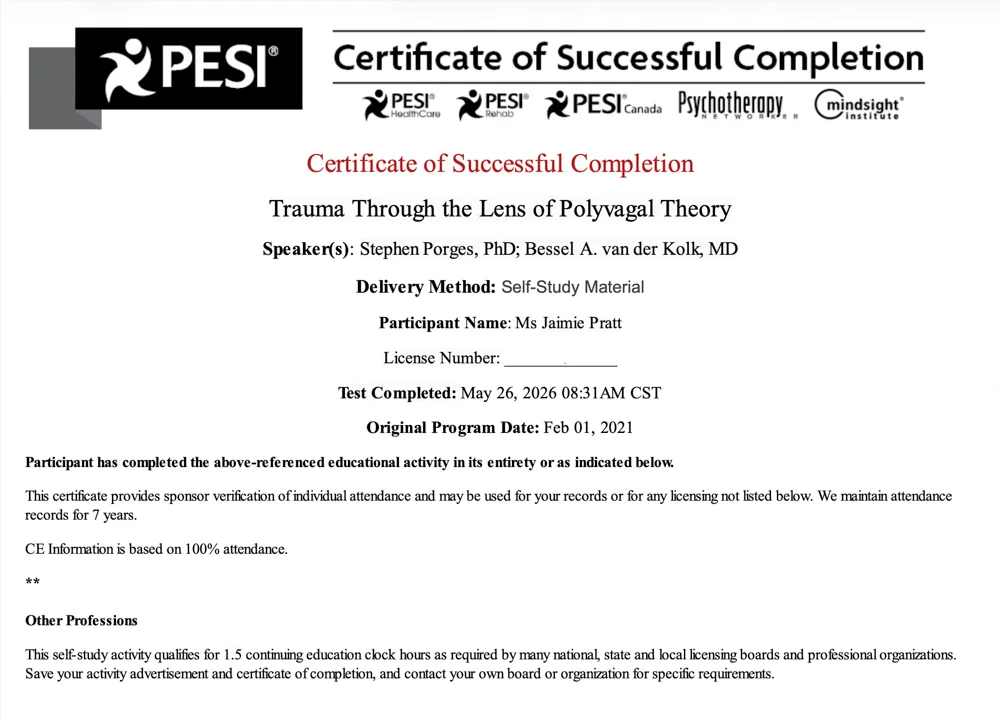 Traumatic Stress Studies: Polyvagal Theory