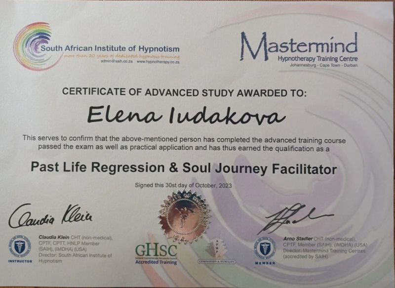 Past Life Regression and Soul Journey Facilitator