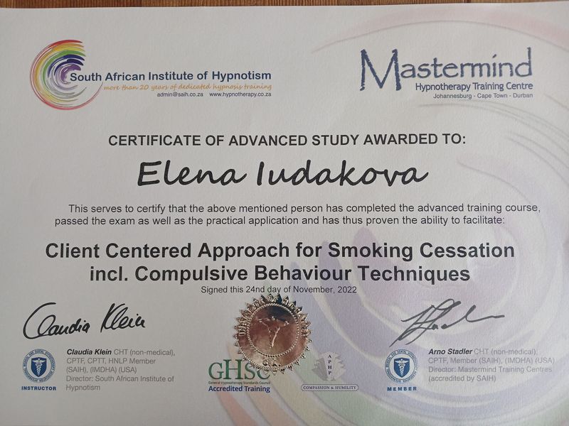 Client Centred Approach for Smoking Cessation