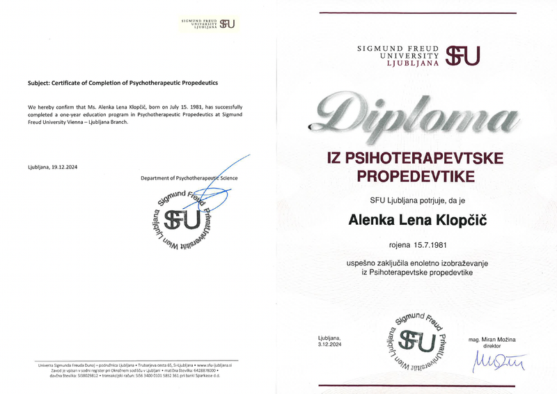 Psychotherapeutic Propaedeutic Diploma